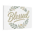 Blessed Wreath Matte Canvas Wall Art (Stretched 1.25")