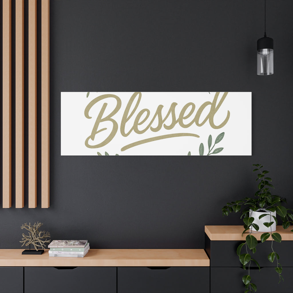 Blessed Wreath Matte Canvas Wall Art (Stretched 1.25")