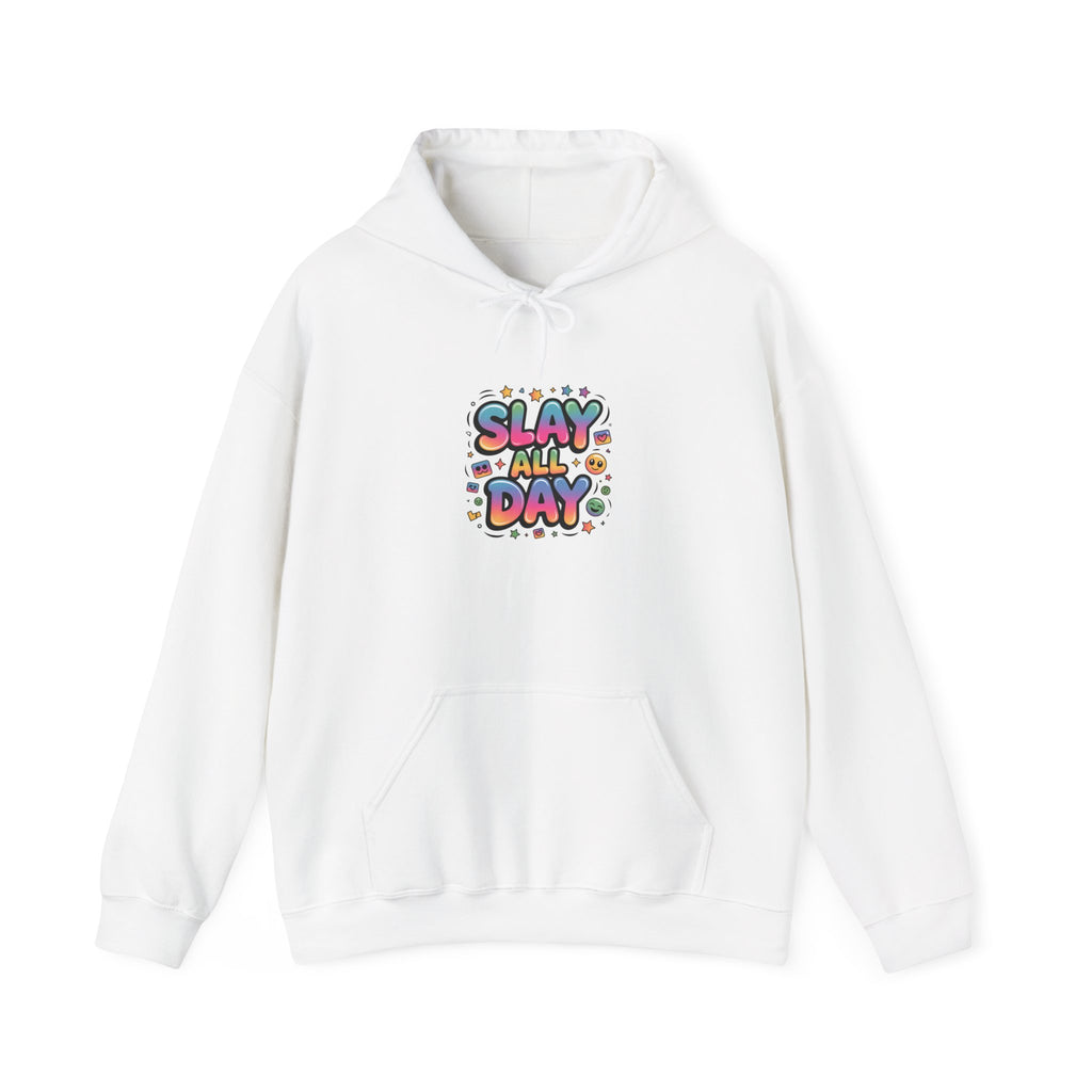 Slay All Day hoodie | Gen-Z slang, bold meme typography