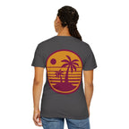 Sunset Palm Tree Unisex T-Shirt | Soft Beach Vibes | Perfect for Summer, Vacations, Gifts, Beach Days, Relaxation