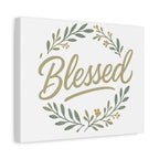 Blessed Wreath Matte Canvas Wall Art (Stretched 1.25")