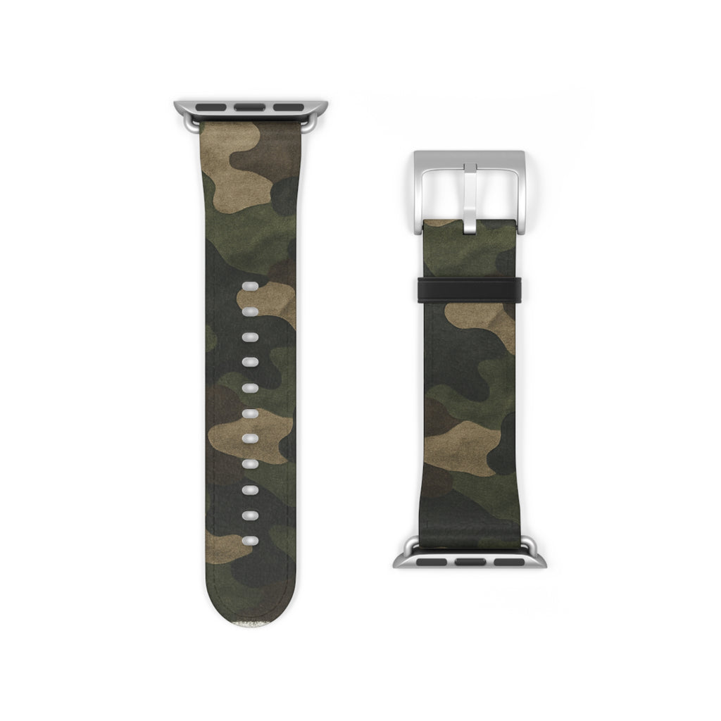 Camo Watch Band, Military Style Wristband, Durable Accessory, Perfect for Active Lifestyle, Gift for Gadget Lovers