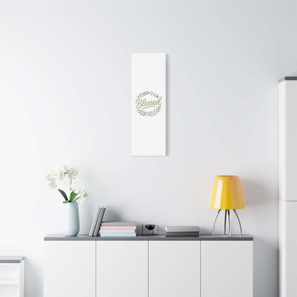 Blessed Wreath Matte Canvas Wall Art (Stretched 1.25")