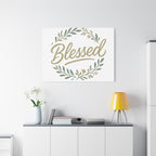 Blessed Wreath Matte Canvas Wall Art (Stretched 1.25")
