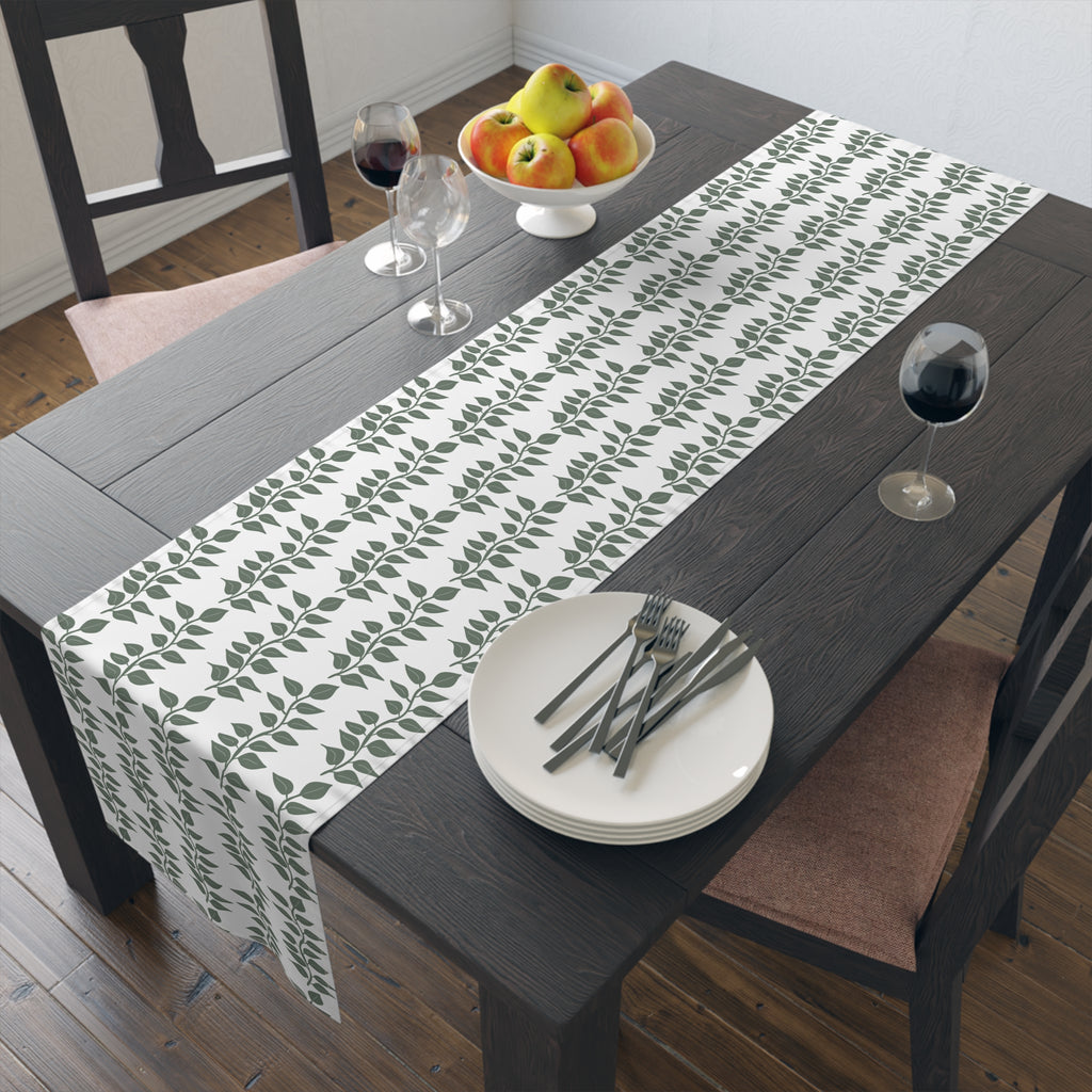 Leave Table Runner — Cotton/Poly Decorative Fall Runner
