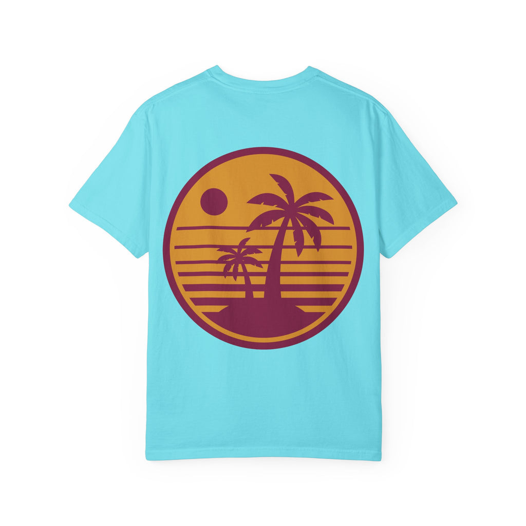 Sunset Palm Tree Unisex T-Shirt | Soft Beach Vibes | Perfect for Summer, Vacations, Gifts, Beach Days, Relaxation
