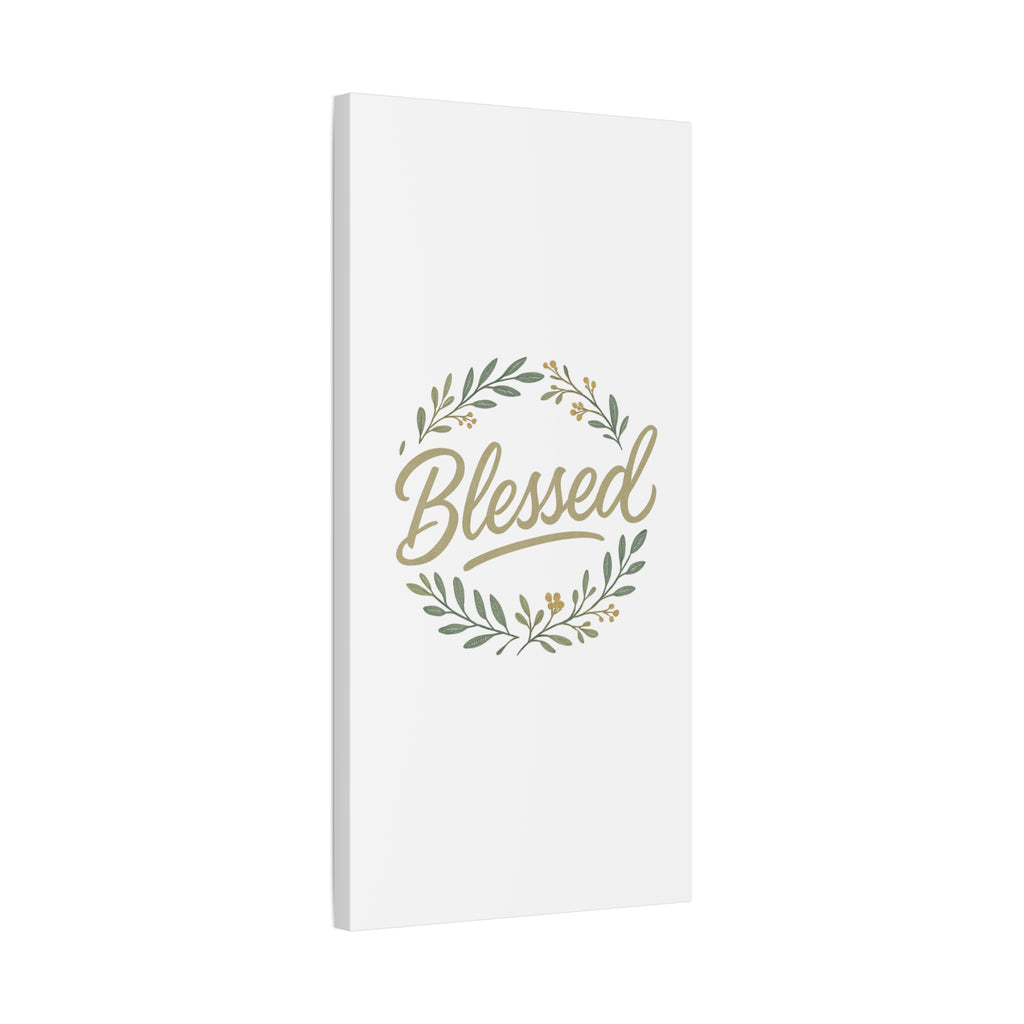 Blessed Wreath Matte Canvas Wall Art (Stretched 1.25")