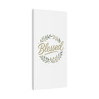 Blessed Wreath Matte Canvas Wall Art (Stretched 1.25")