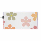 LED Gaming Mouse Pad — Sakura Floral RGB Desk Mat
