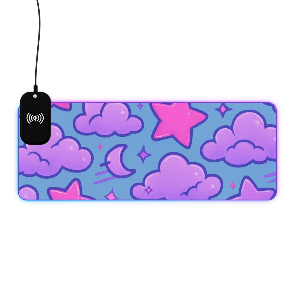 LED Gaming Mouse Pad, Wireless Charging