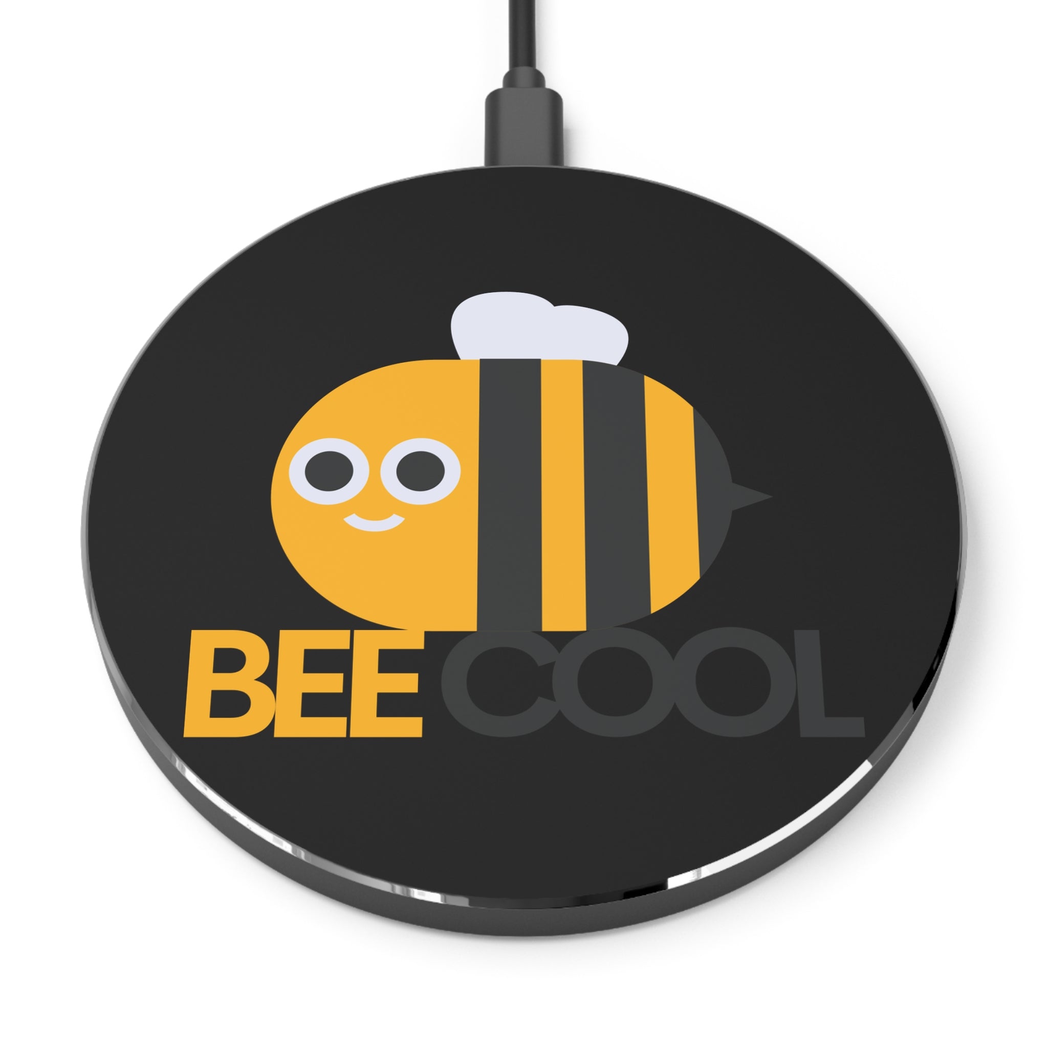 Bee Cool Wireless Charger - Fun Fast Charging Pad for Tech Lovers, Cute Bee Design, Gifts for Friends, Home Office Decor, Birthday Present