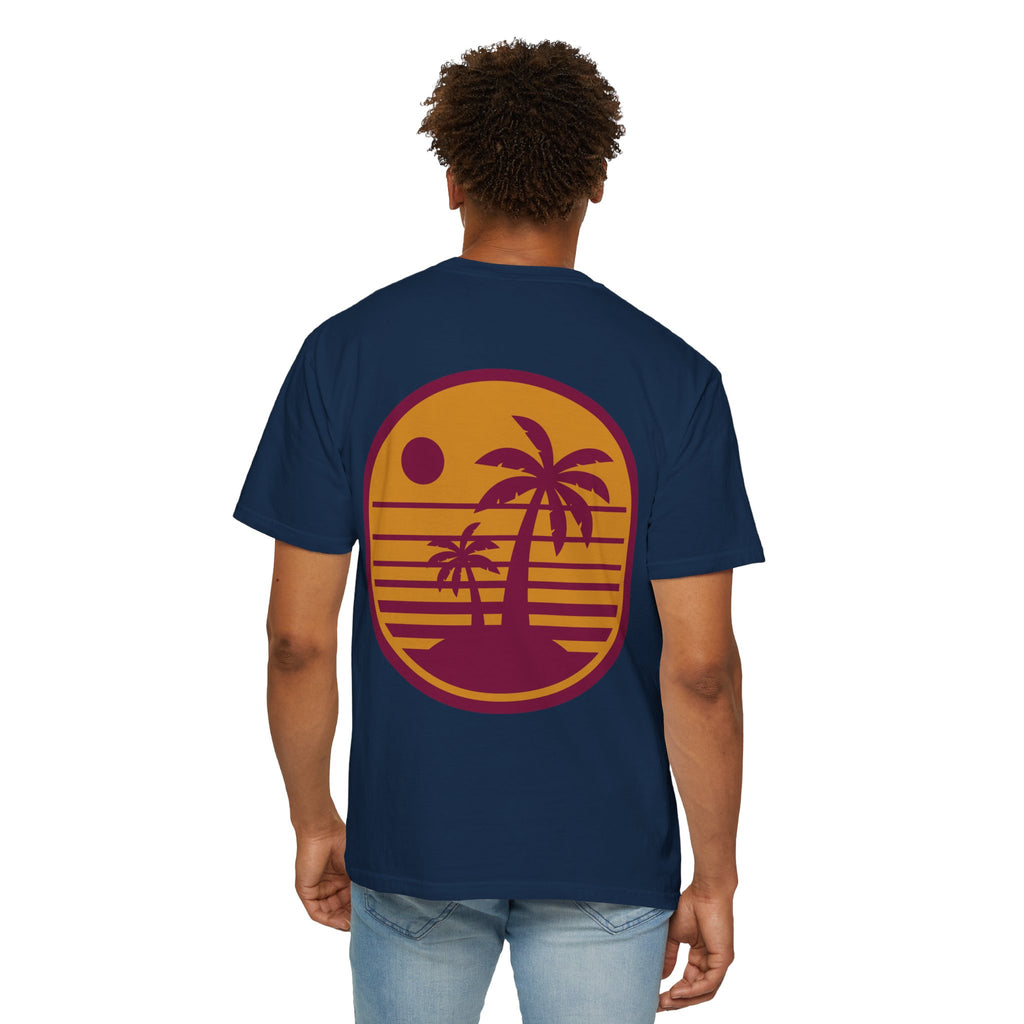 Sunset Palm Tree Unisex T-Shirt | Soft Beach Vibes | Perfect for Summer, Vacations, Gifts, Beach Days, Relaxation