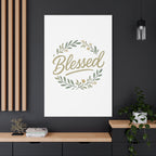 Blessed Wreath Matte Canvas Wall Art (Stretched 1.25")