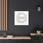 Blessed Wreath Matte Canvas Wall Art (Stretched 1.25")
