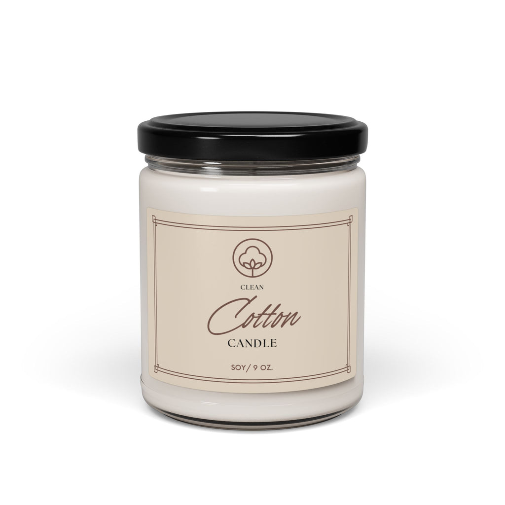 Cotton Scented Soy Candle - 9oz Clean Freshness for Home & Gifts