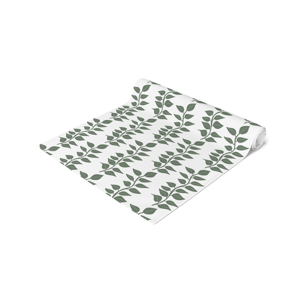 Leave Table Runner — Cotton/Poly Decorative Fall Runner