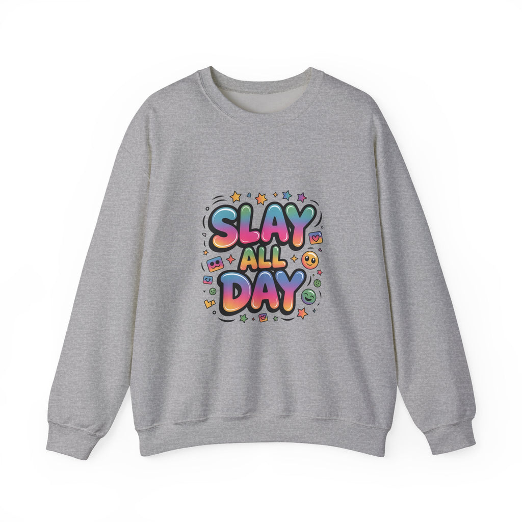 Slay All Day Sweatshirt — Motivational Crewneck for Confident Women