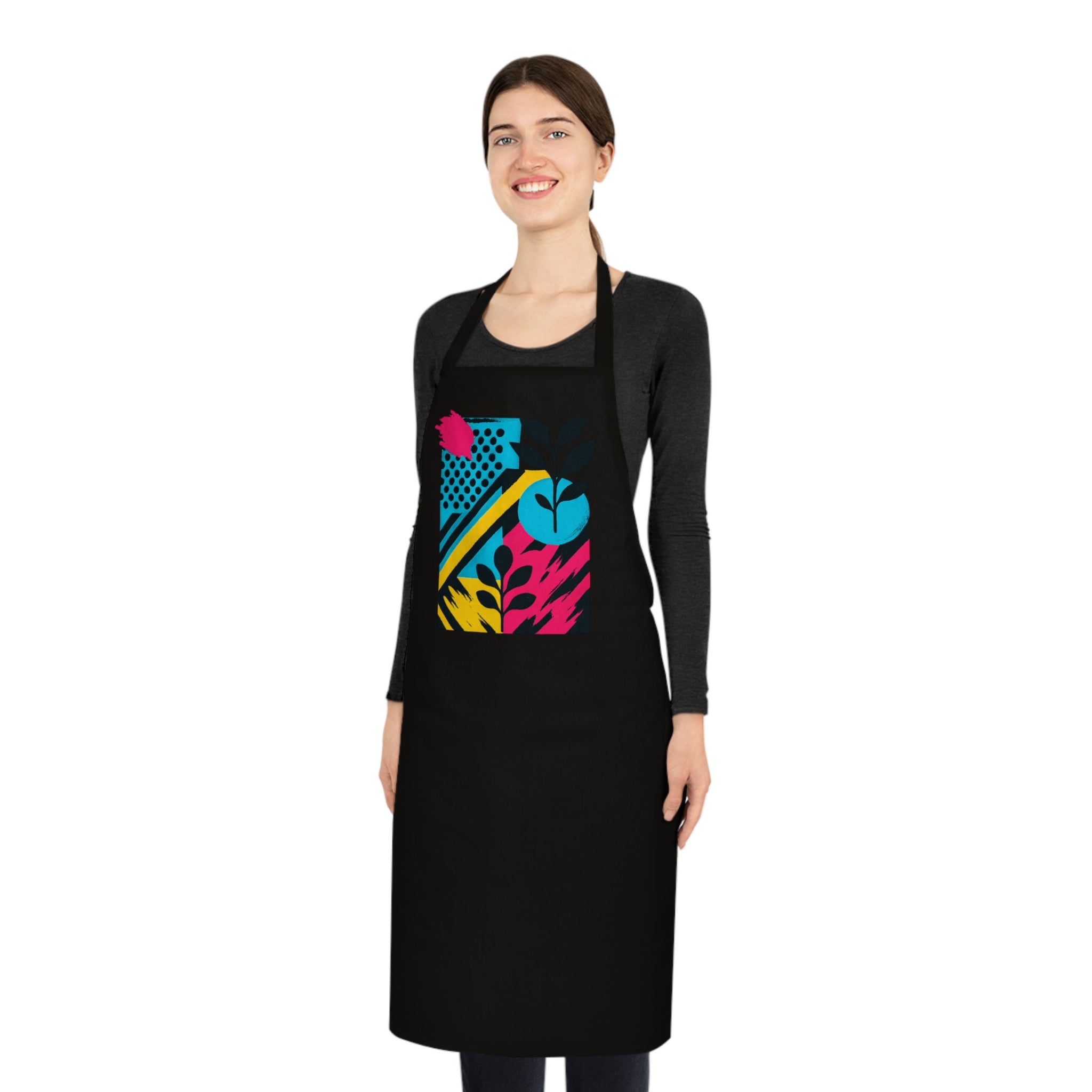 Colorful Cotton Apron for Chefs, Gardeners, and Creatives | Perfect Gift for Cooking, Baking, Grilling, and Crafting | Unique Kitchen Tool