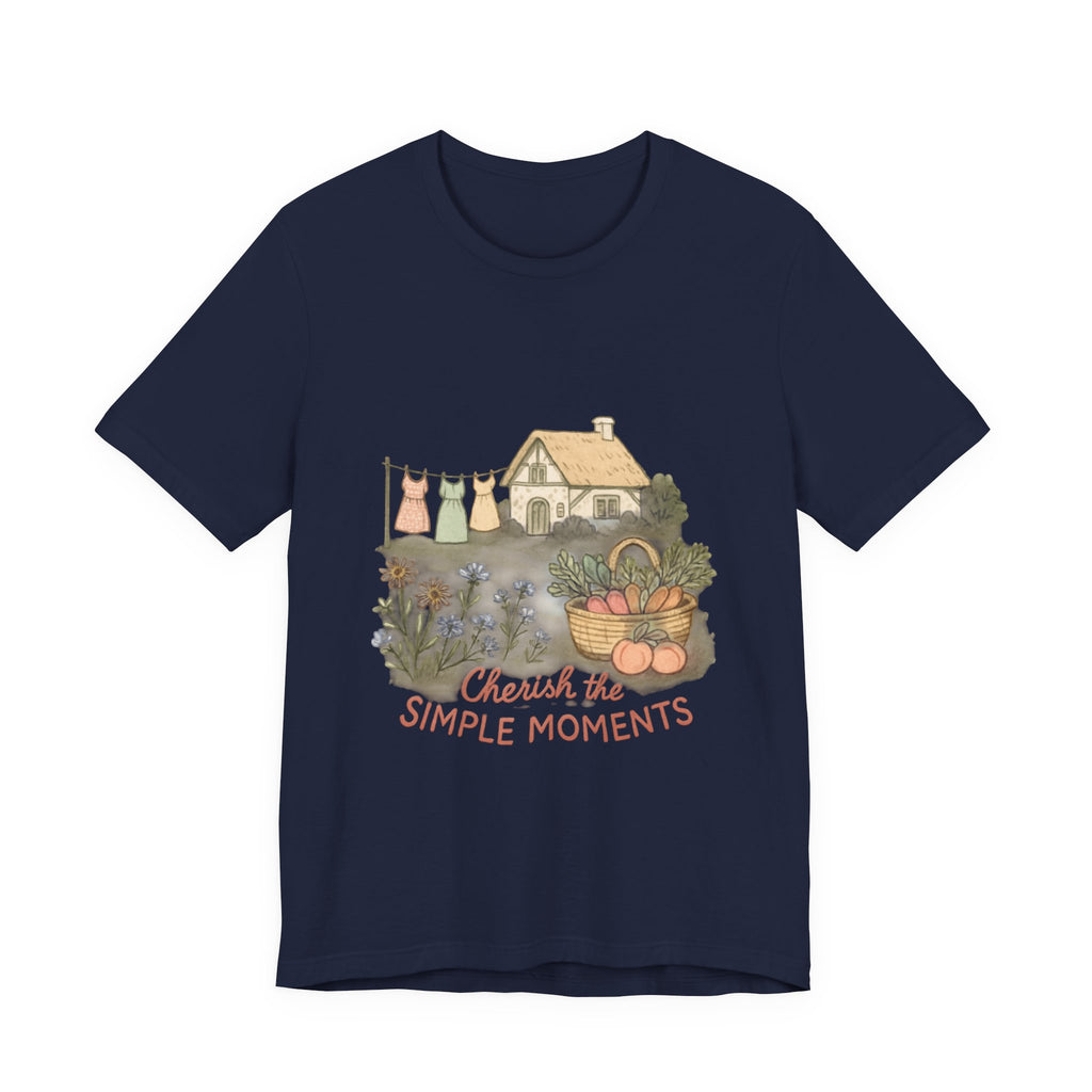 Cherish the simple moments- Jersey Short Sleeve Tee