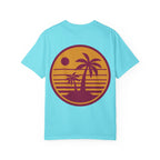 Sunset Palm Tree Unisex T-Shirt | Soft Beach Vibes | Perfect for Summer, Vacations, Gifts, Beach Days, Relaxation