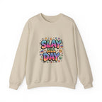 Slay All Day Sweatshirt — Motivational Crewneck for Confident Women
