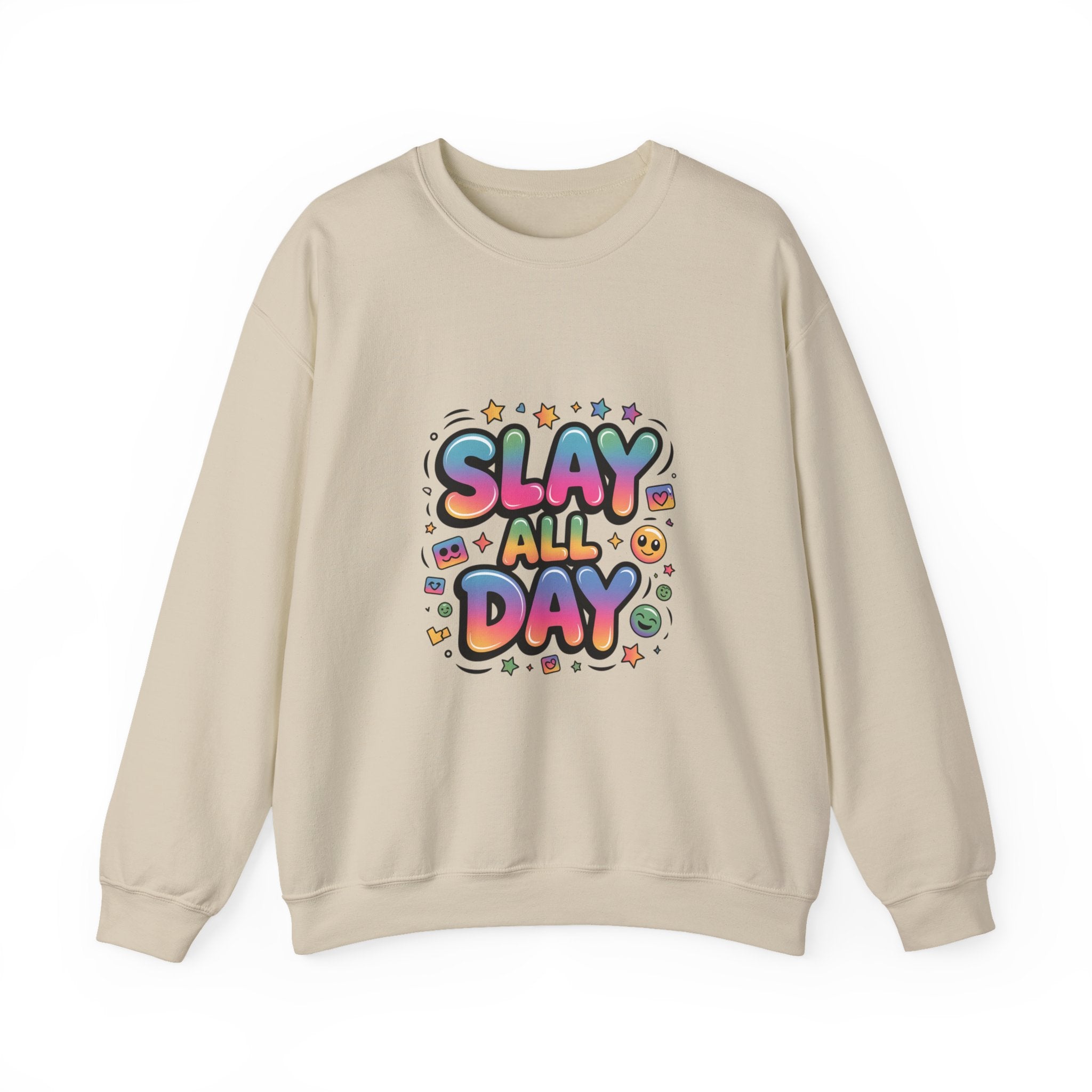 Slay All Day Sweatshirt — Motivational Crewneck for Confident Women
