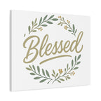 Blessed Wreath Matte Canvas Wall Art (Stretched 1.25")
