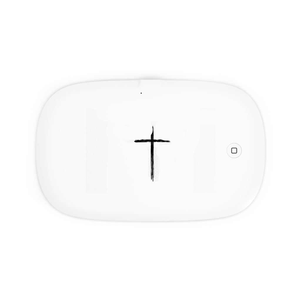 Sanitizing Charging Pad with Cross Design, UV Phone Sanitizer, Wireless Charger, Gift for Tech Lovers, Home Office Essentials, [...]
