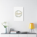 Blessed Wreath Matte Canvas Wall Art (Stretched 1.25")