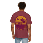 Sunset Palm Tree Unisex T-Shirt | Soft Beach Vibes | Perfect for Summer, Vacations, Gifts, Beach Days, Relaxation