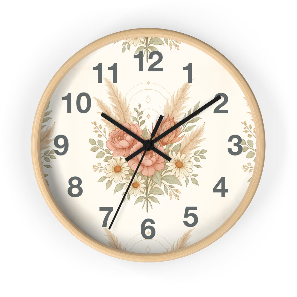 Floral Wall Clock