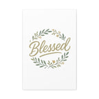 Blessed Wreath Matte Canvas Wall Art (Stretched 1.25")