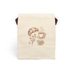 Charming Canvas Lunch Bag, Eco-Friendly Tote, Picnic Essentials, Gift for Food Lovers, Reusable Lunch Holder