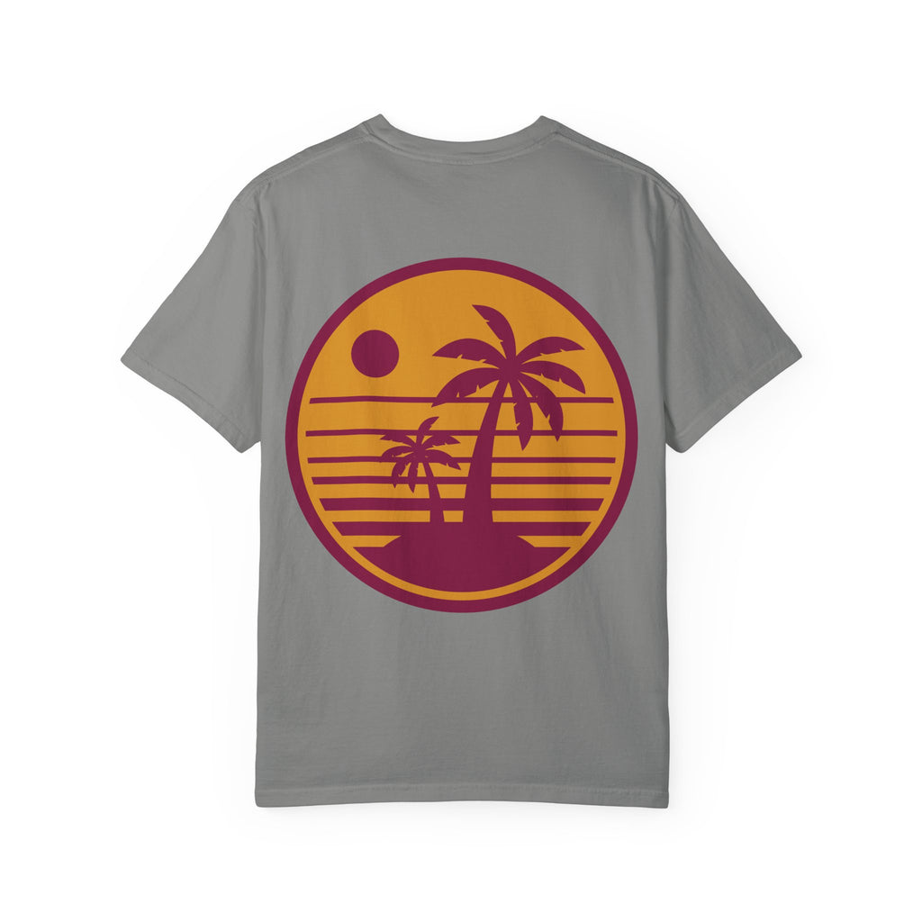 Sunset Palm Tree Unisex T-Shirt | Soft Beach Vibes | Perfect for Summer, Vacations, Gifts, Beach Days, Relaxation