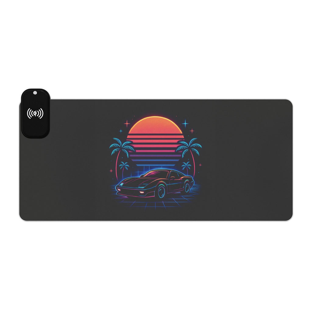 LED Gaming Mouse Pad with Wireless Charging - Retro Car Design, Desk Accessory for Gamers, LED Light Gift, Unique Office Decor, [...]