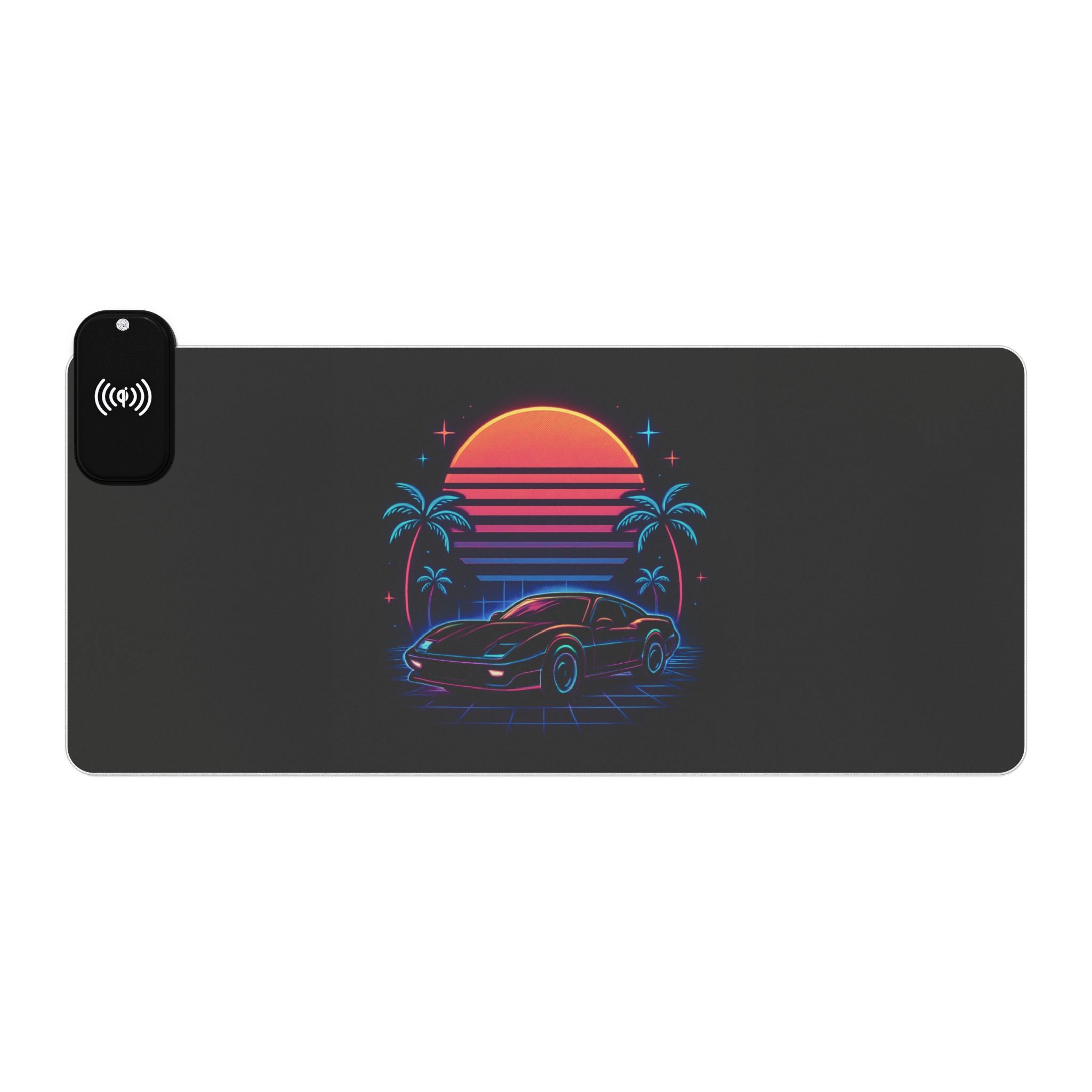 LED Gaming Mouse Pad with Wireless Charging - Retro Car Design, Desk Accessory for Gamers, LED Light Gift, Unique Office Decor, [...]