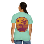 Sunset Palm Tree Unisex T-Shirt | Soft Beach Vibes | Perfect for Summer, Vacations, Gifts, Beach Days, Relaxation