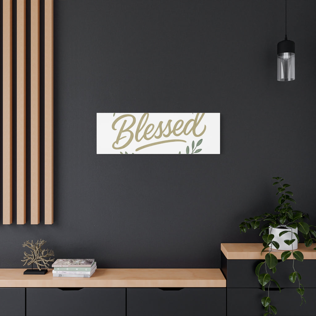 Blessed Wreath Matte Canvas Wall Art (Stretched 1.25")