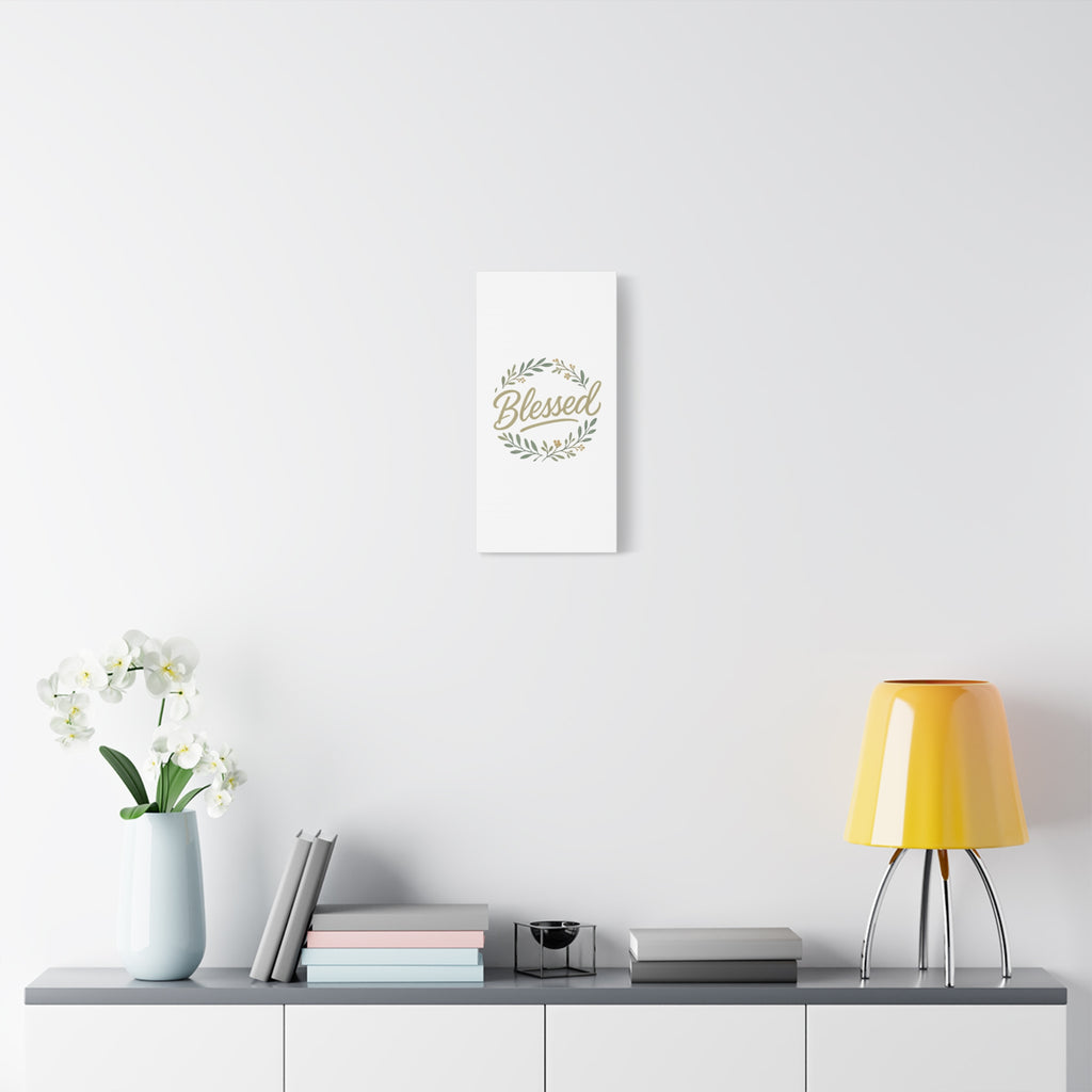 Blessed Wreath Matte Canvas Wall Art (Stretched 1.25")