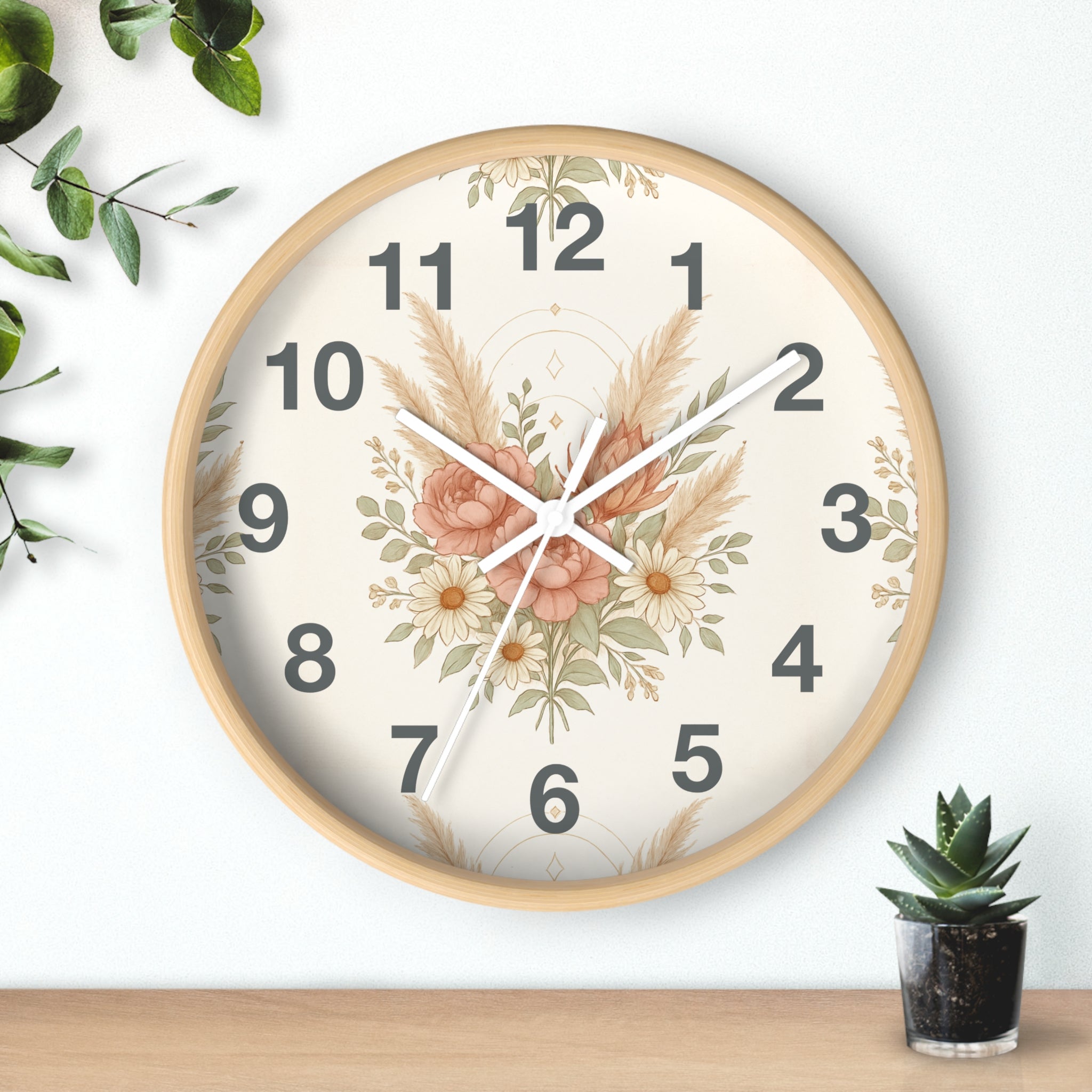 Floral Wall Clock