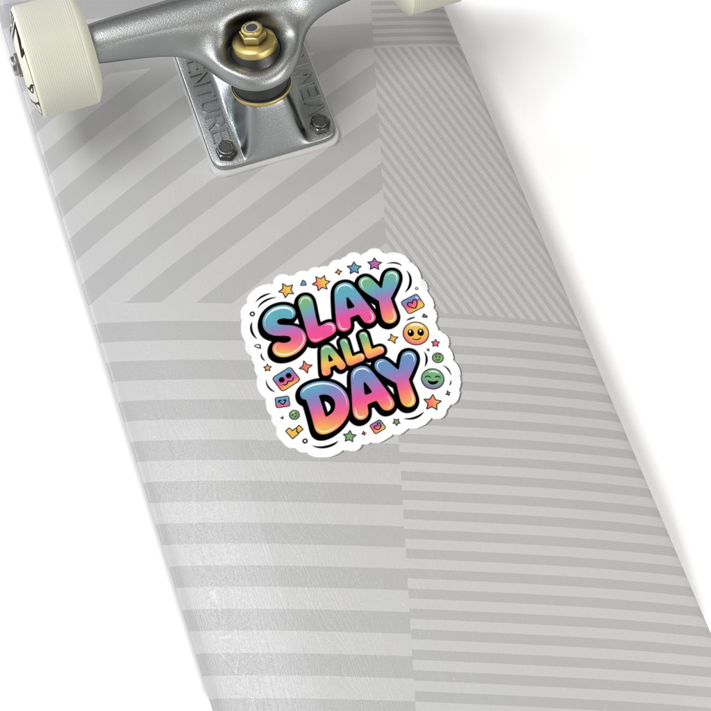 Slay All Day Sticker | Gen-Z Slang, Cringe Sticker, Internet Lingo