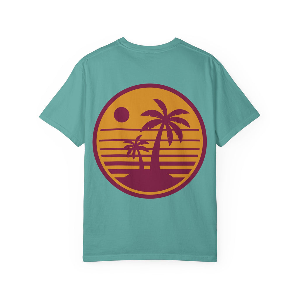 Sunset Palm Tree Unisex T-Shirt | Soft Beach Vibes | Perfect for Summer, Vacations, Gifts, Beach Days, Relaxation