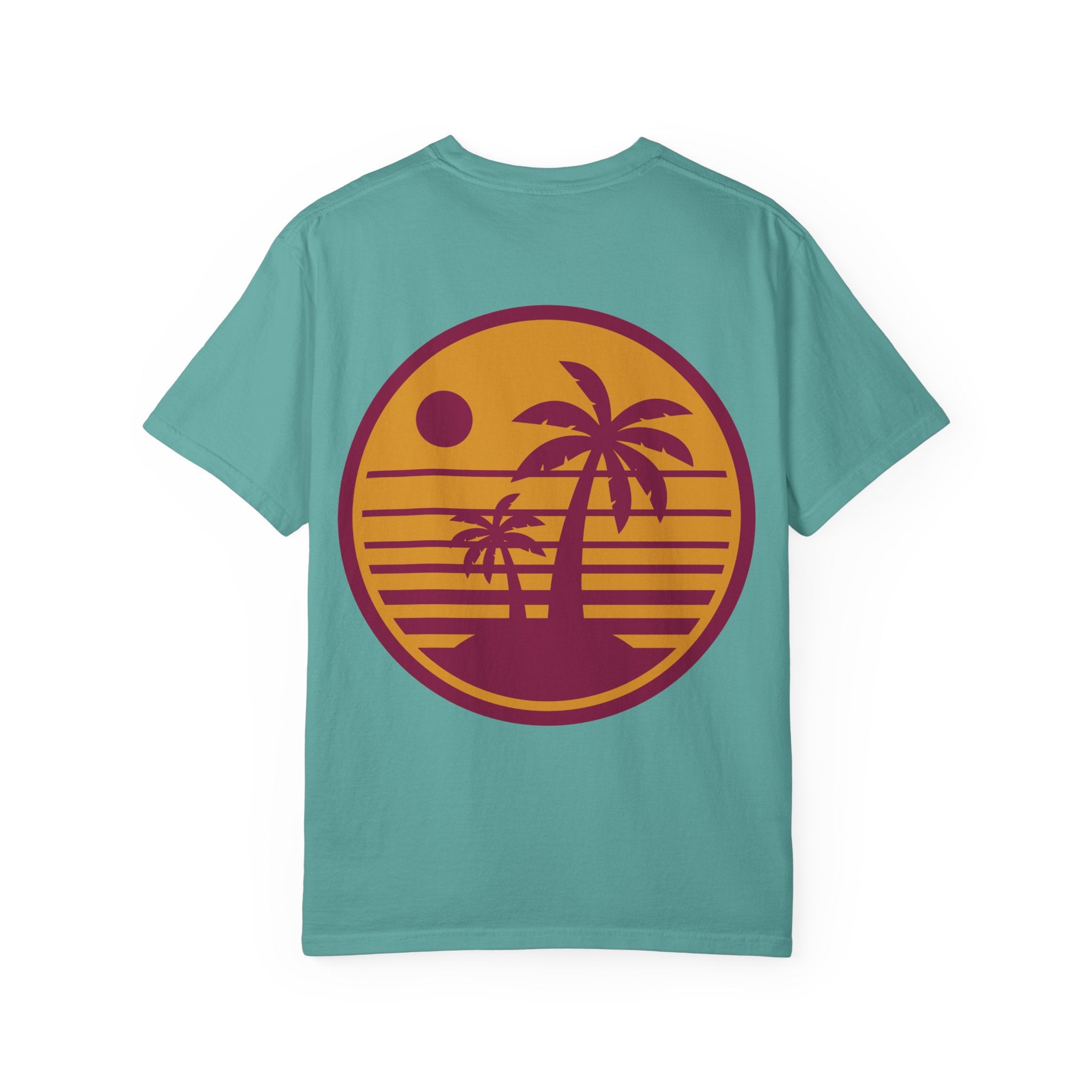 Sunset Palm Tree Unisex T-Shirt | Soft Beach Vibes | Perfect for Summer, Vacations, Gifts, Beach Days, Relaxation