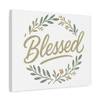 Blessed Wreath Matte Canvas Wall Art (Stretched 1.25")