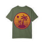 Sunset Palm Tree Unisex T-Shirt | Soft Beach Vibes | Perfect for Summer, Vacations, Gifts, Beach Days, Relaxation