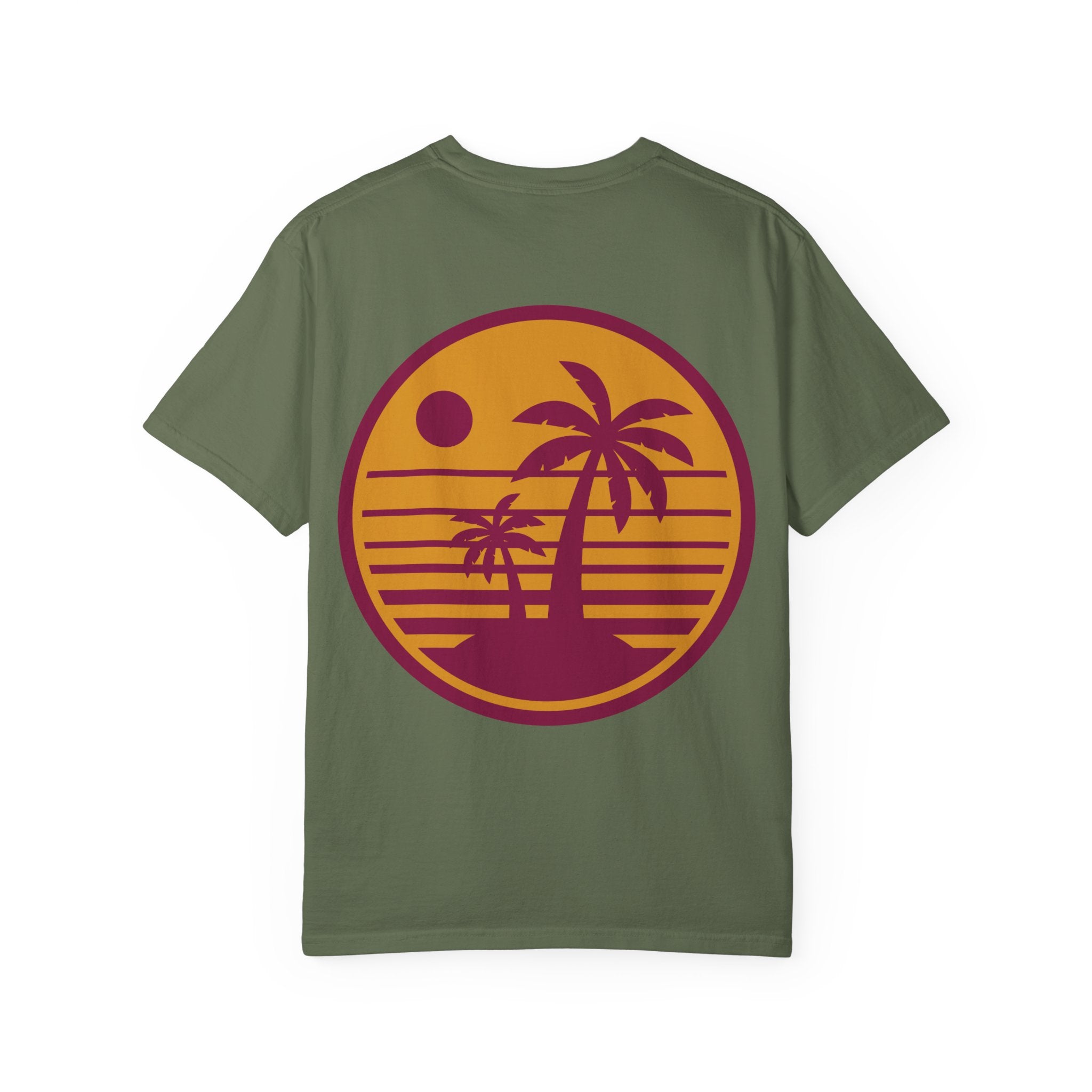 Sunset Palm Tree Unisex T-Shirt | Soft Beach Vibes | Perfect for Summer, Vacations, Gifts, Beach Days, Relaxation
