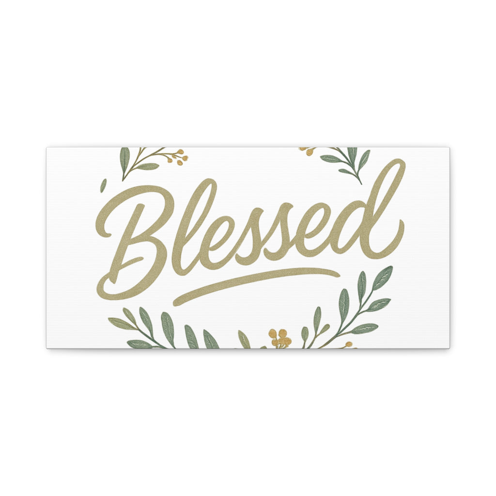 Blessed Wreath Matte Canvas Wall Art (Stretched 1.25")