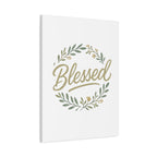 Blessed Wreath Matte Canvas Wall Art (Stretched 1.25")
