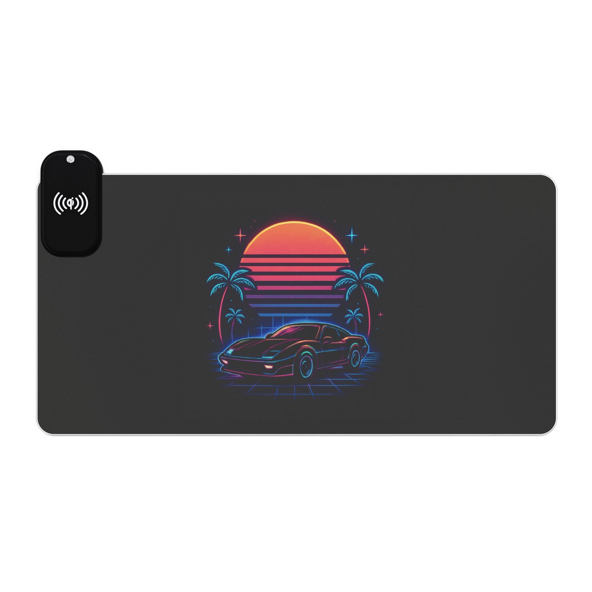 LED Gaming Mouse Pad with Wireless Charging - Retro Car Design, Desk Accessory for Gamers, LED Light Gift, Unique Office Decor, [...]