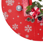 Red Snowflake Christmas Tree Skirt
